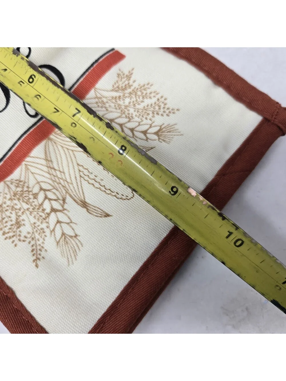 Vintage FRANCO Oven Mitt Potholders Set Of 2 Country Wheat Cottage Kitchen